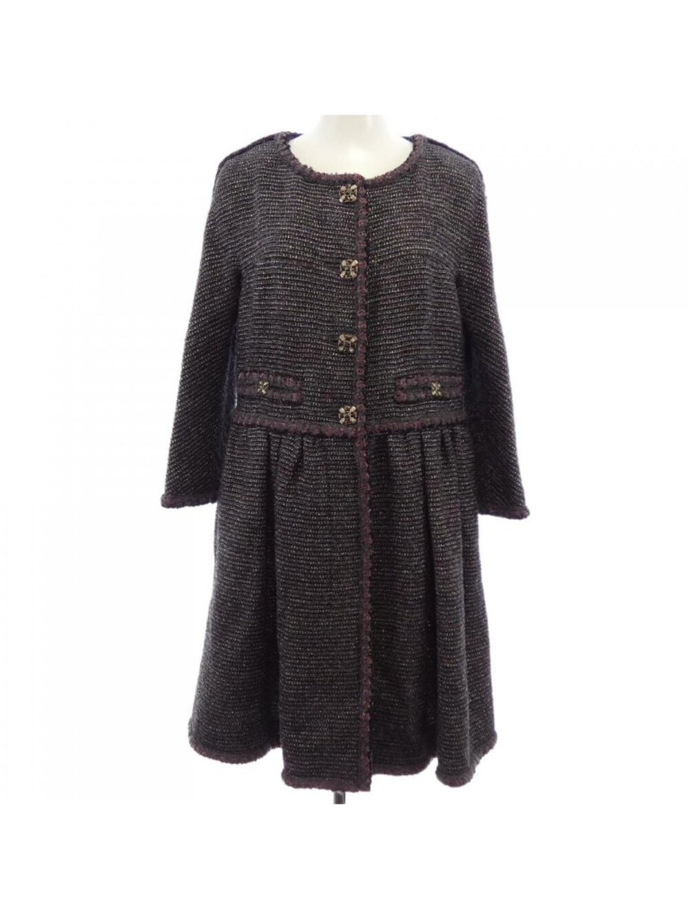 Chanel Coat Gray